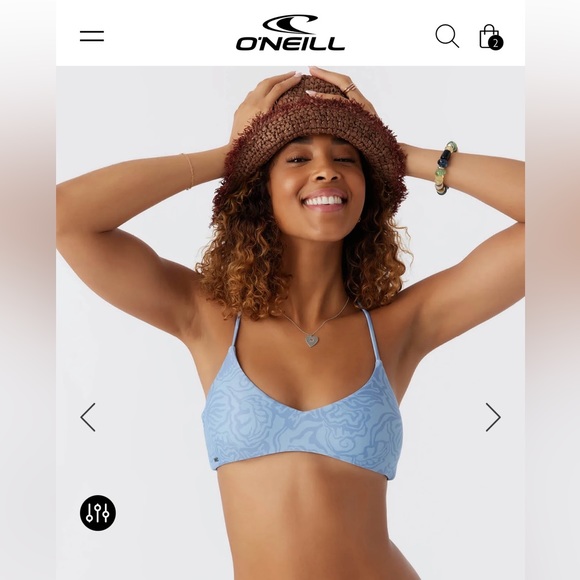 O’NEILL bikini top, BRIGGS HUNTINGTON BRALETTE TOP - Picture 1 of 9
